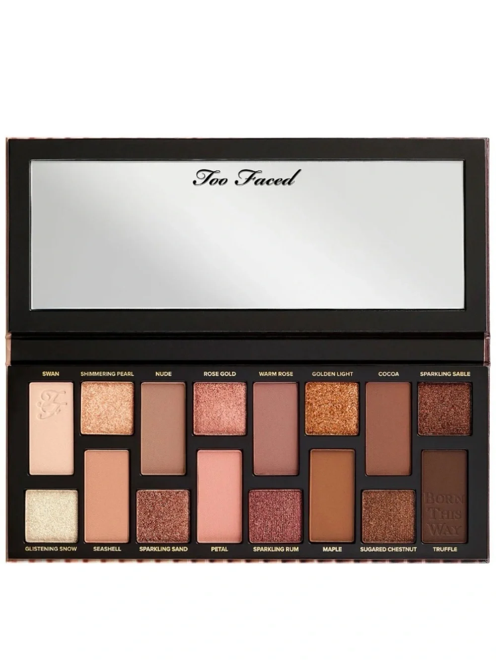 Too Faced The Natural Nudes Eyeshadow Palette - Rose Gold and Black
